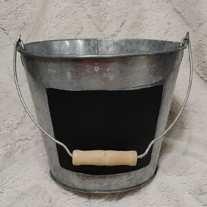 Set Of 8 Galvanized Buckets